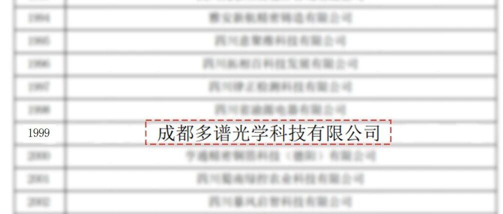多谱新闻 | 多谱光学喜获国家高新技术企业认定!